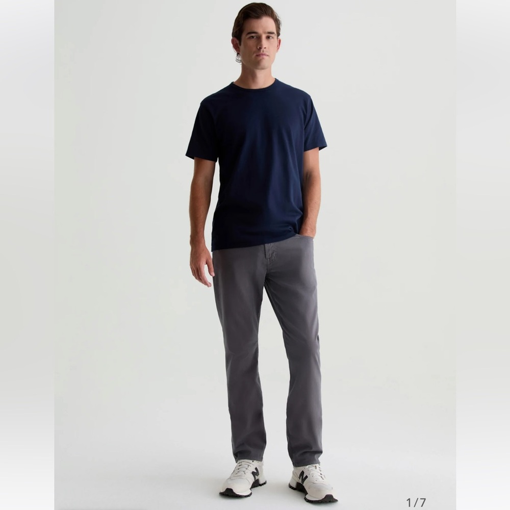 Ag Adriano Goldschmied gray Everett slim straight pants